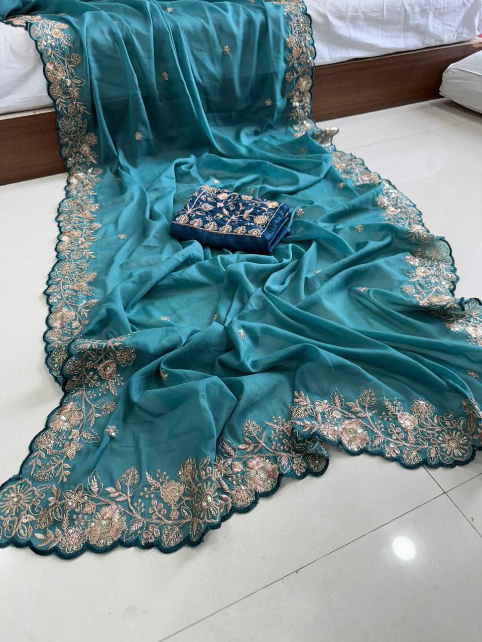 Charulata – Star Georgette Sequin Saree