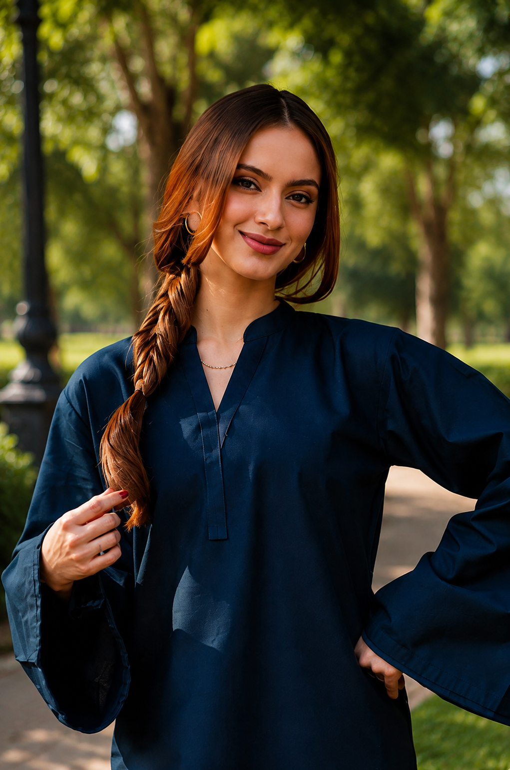 Little Heart Co-Ord Set – Midnight Navy & Ivory