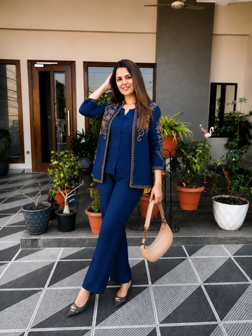 Indigo Royale Co-Ord Set.