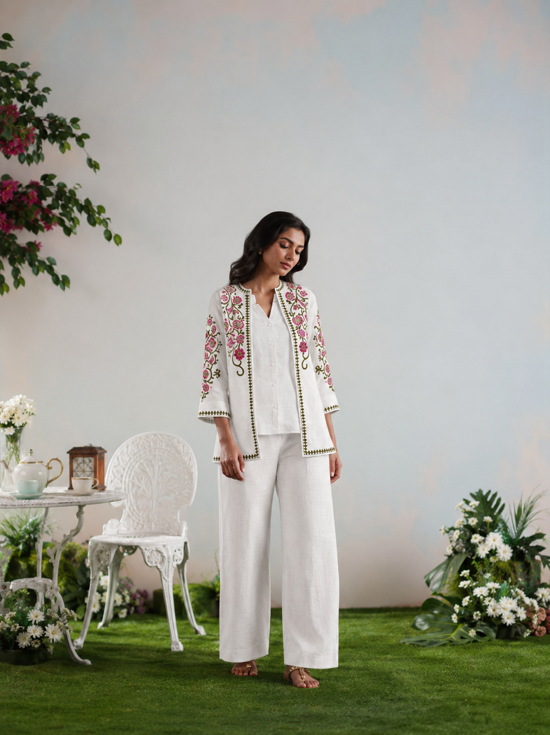 Ivory Bloom Co-Ord Set