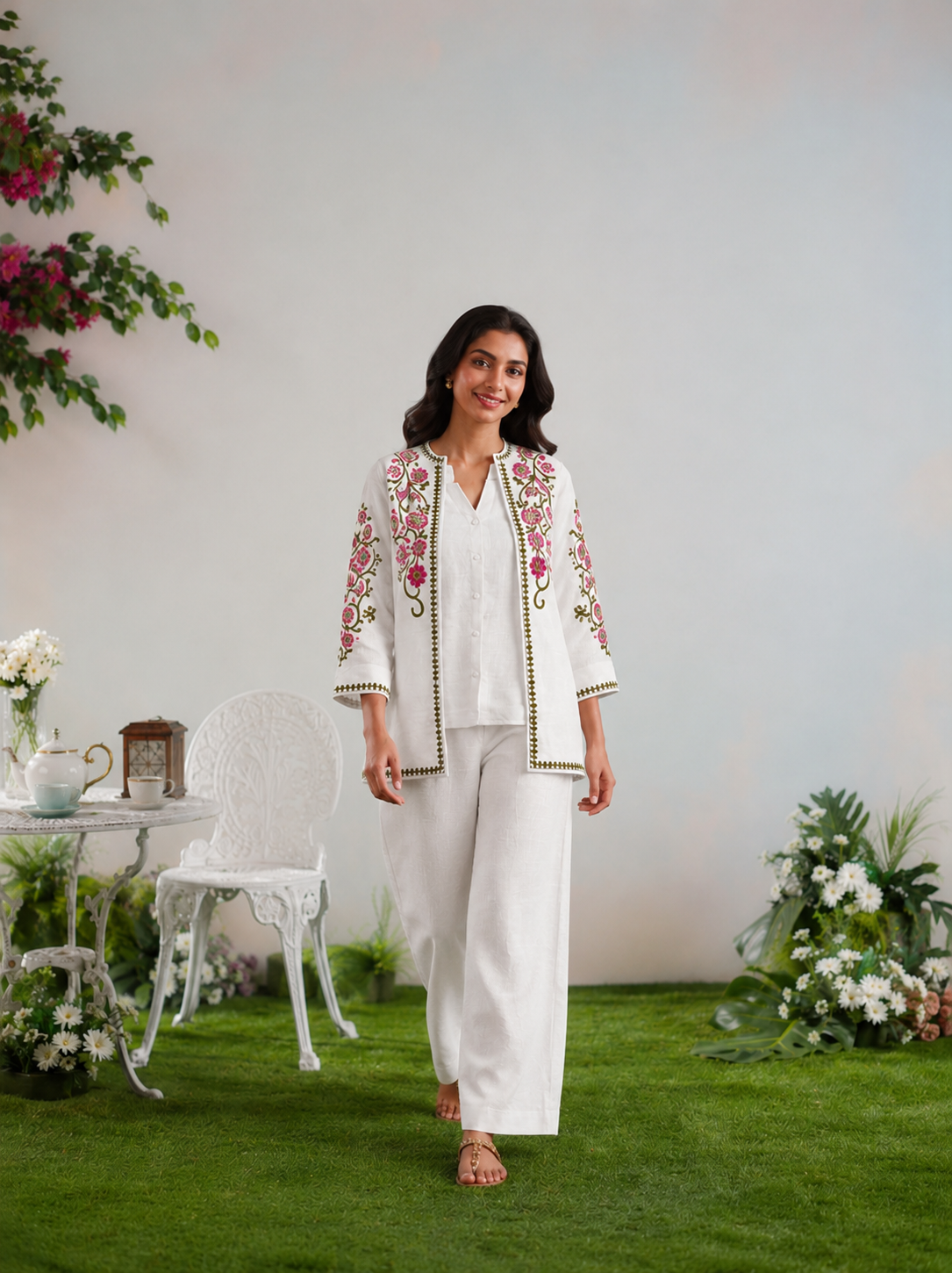 Ivory Bloom Co-Ord Set