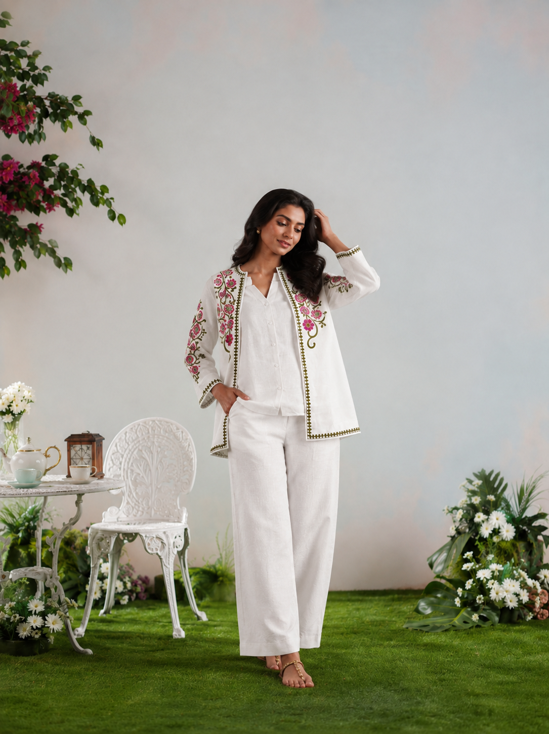 Ivory Bloom Co-Ord Set