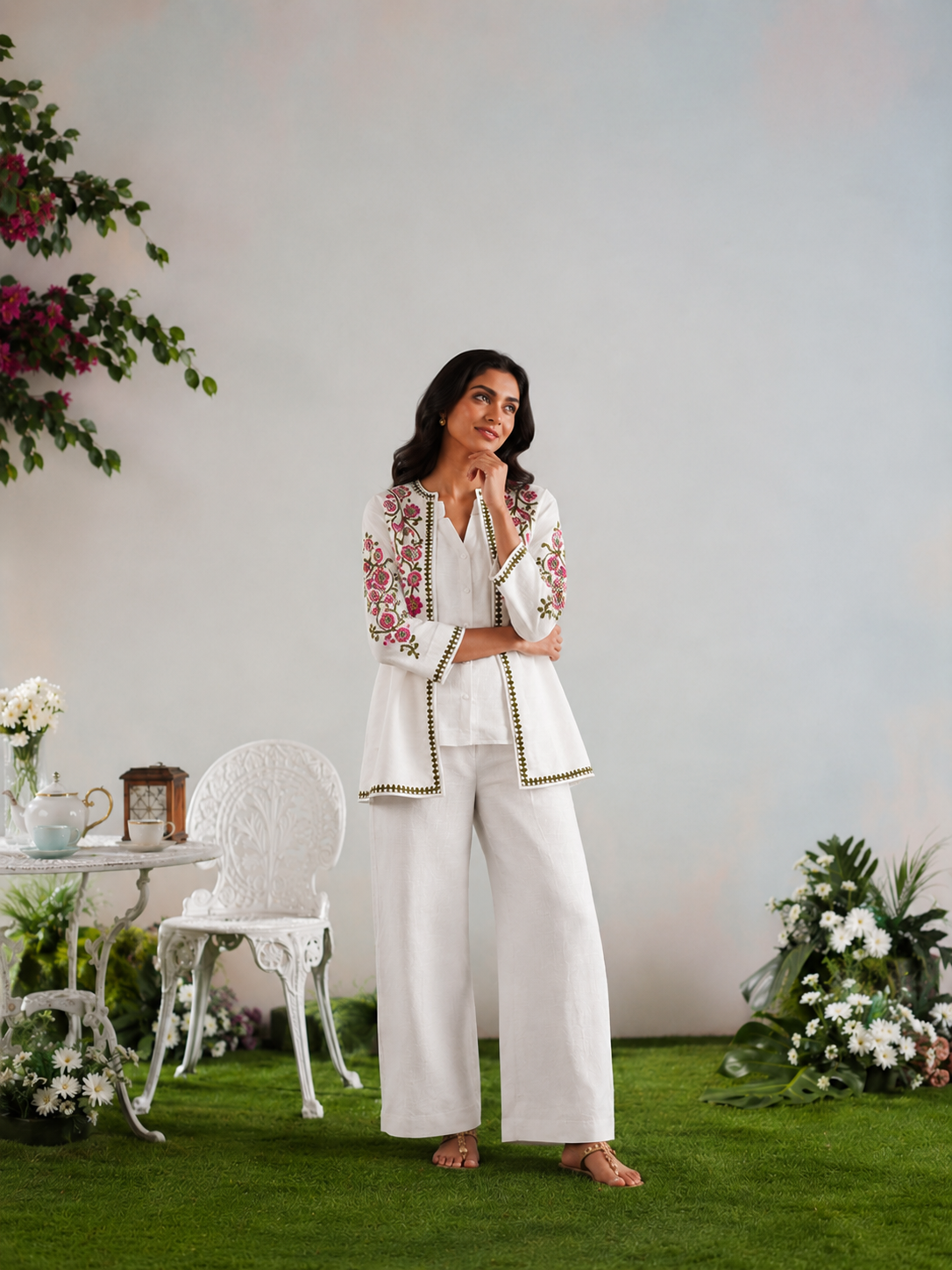 Ivory Bloom Co-Ord Set
