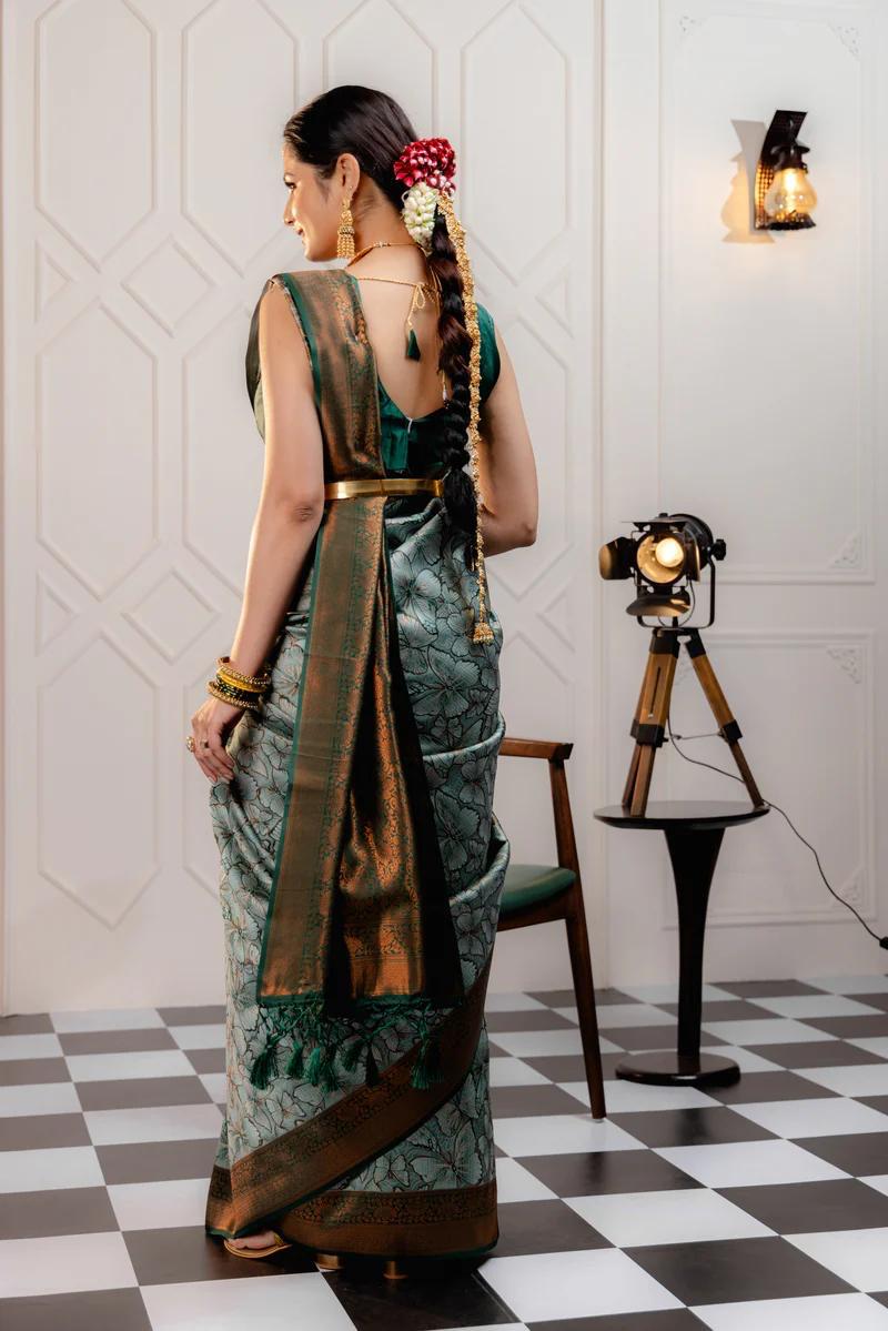 Saanjh Savera Zari Work & Solid Jacquard Weave