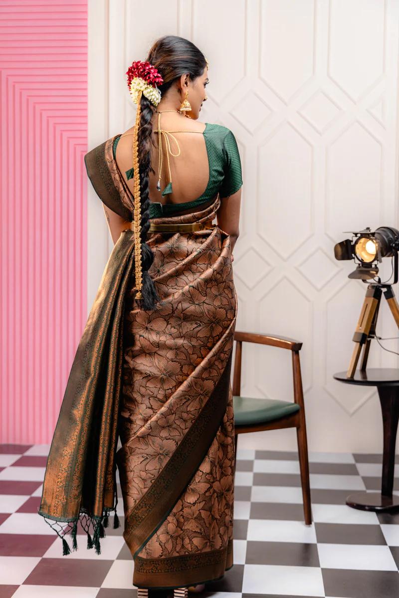 Saanjh Savera Zari Work & Solid Jacquard Weave