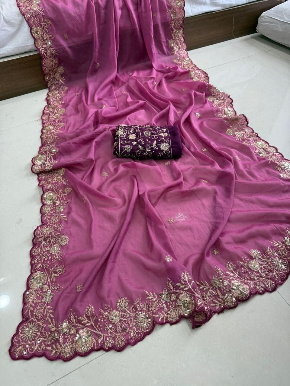 Charulata – Star Georgette Sequin Saree