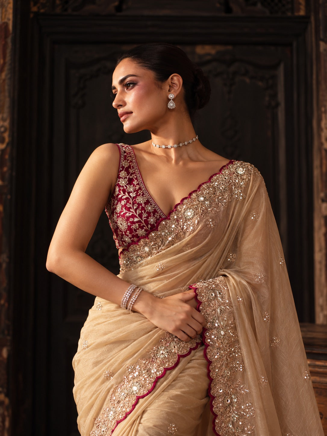 Charulata – Star Georgette Sequin Saree