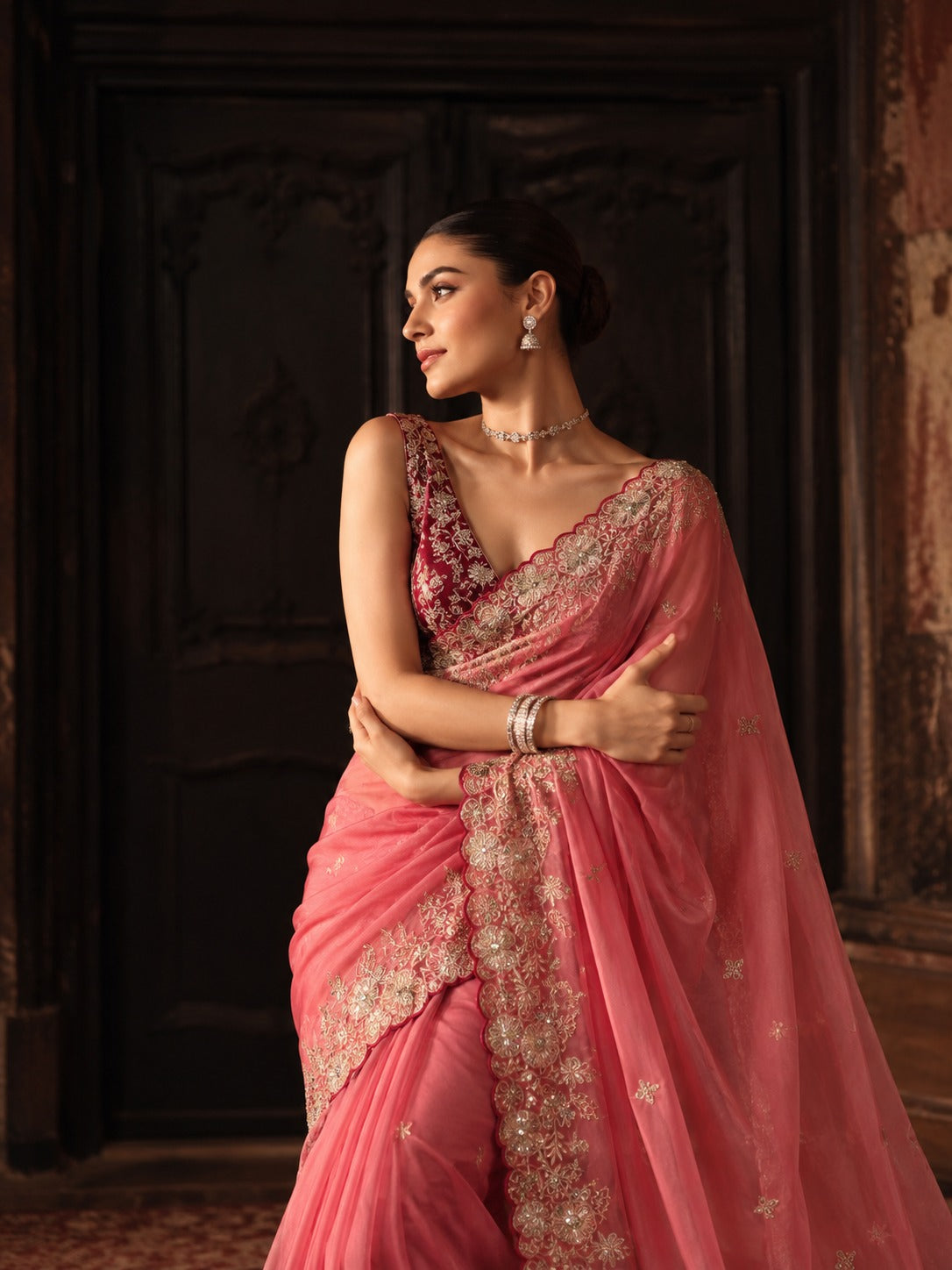 Charulata – Star Georgette Sequin Saree