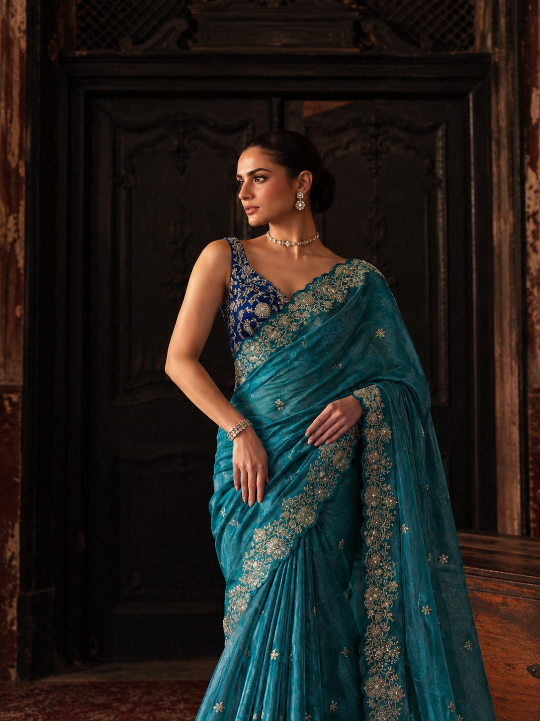 Charulata – Star Georgette Sequin Saree