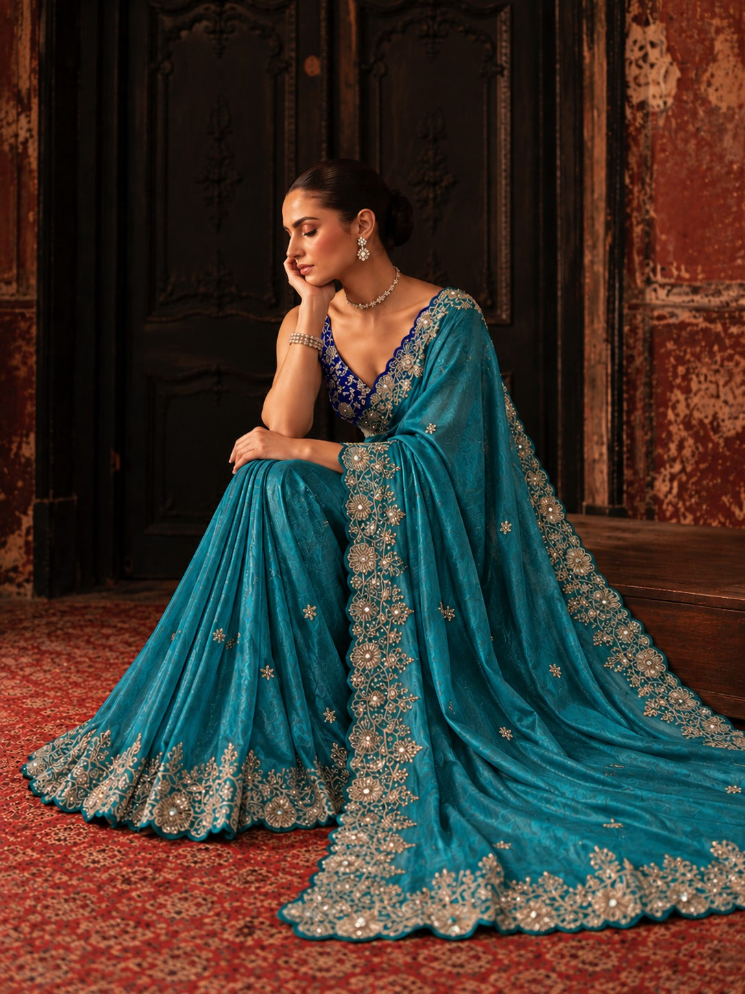 Charulata – Star Georgette Sequin Saree