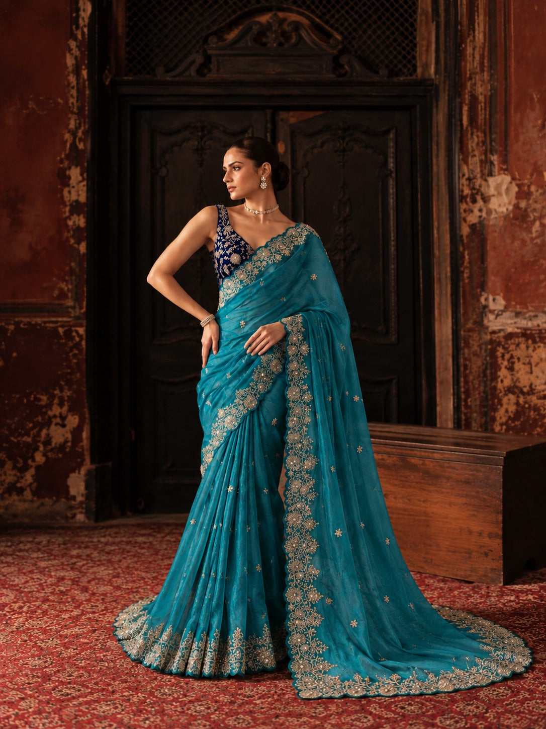 Charulata – Star Georgette Sequin Saree