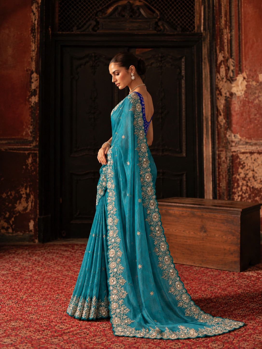 Charulata – Star Georgette Sequin Saree