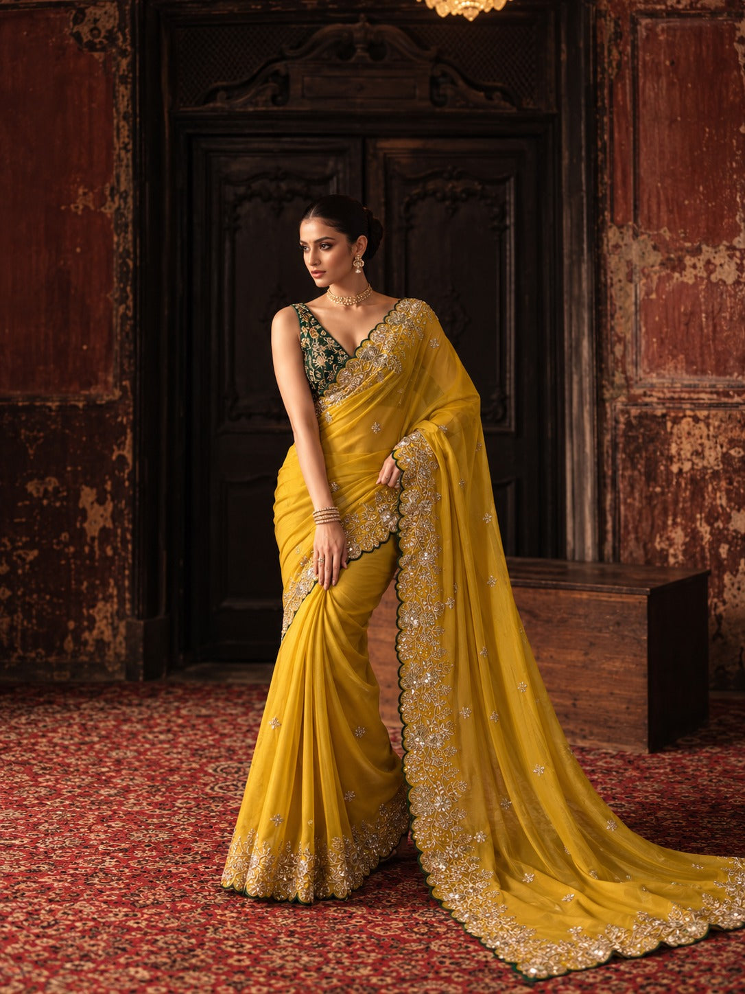 Charulata – Star Georgette Sequin Saree