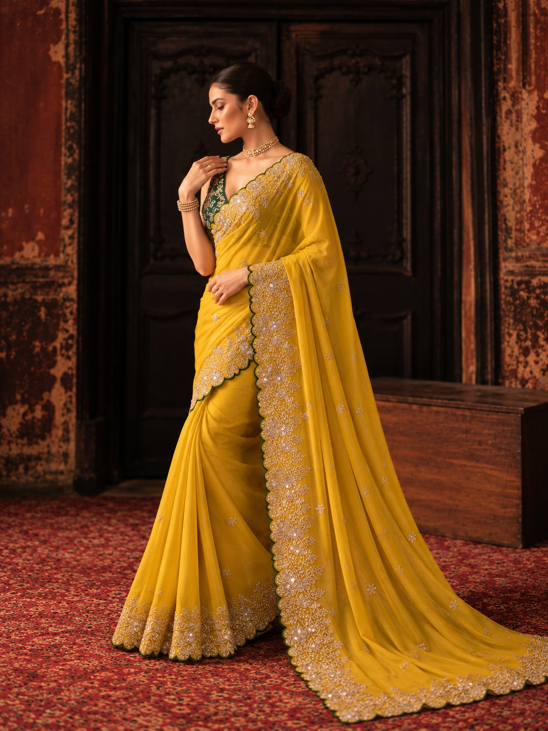 Charulata – Star Georgette Sequin Saree