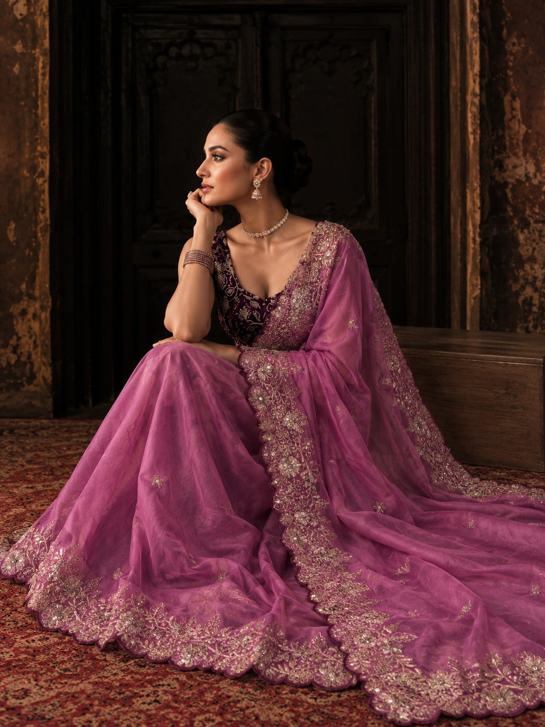 Charulata – Star Georgette Sequin Saree