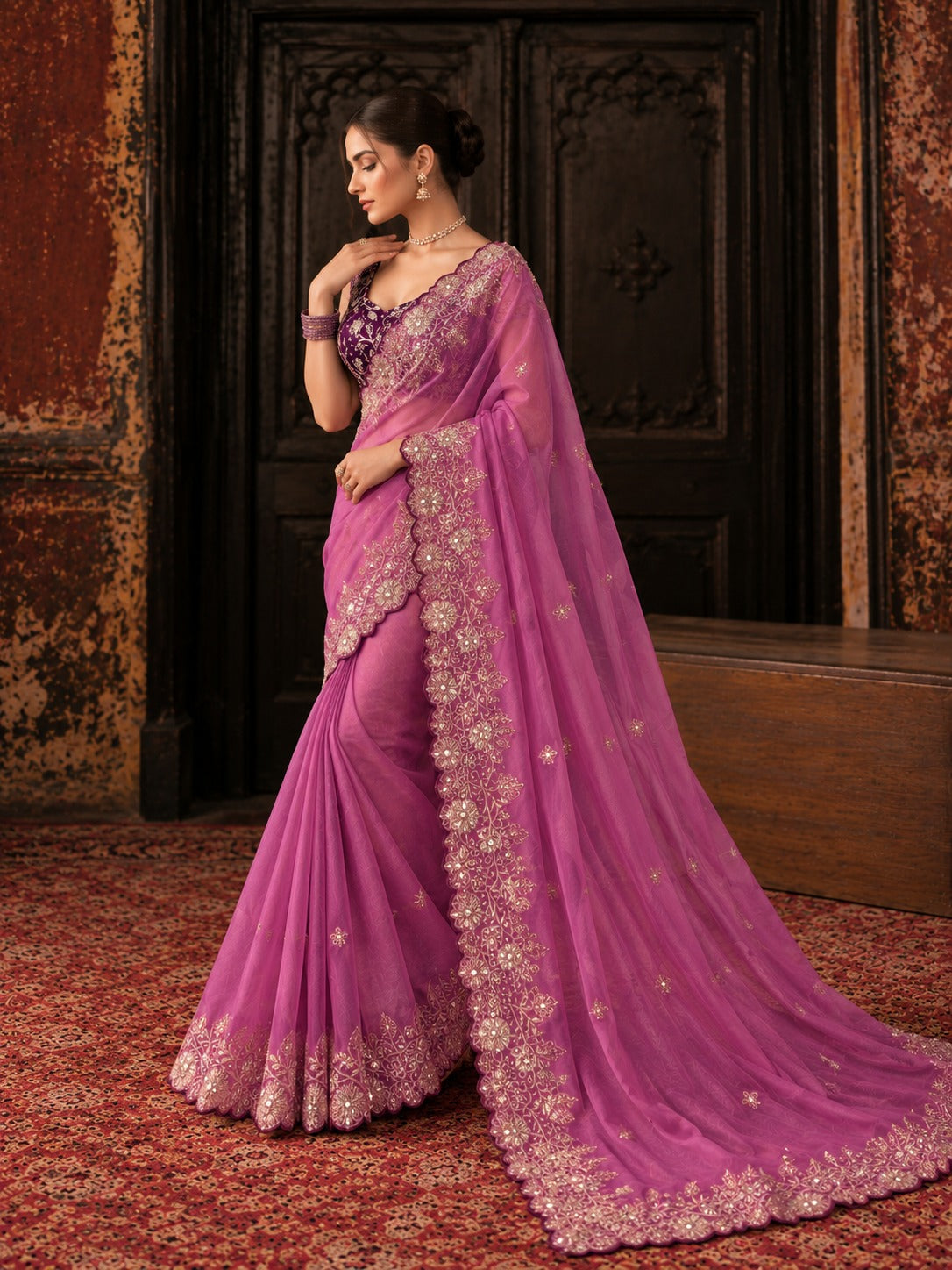 Charulata – Star Georgette Sequin Saree